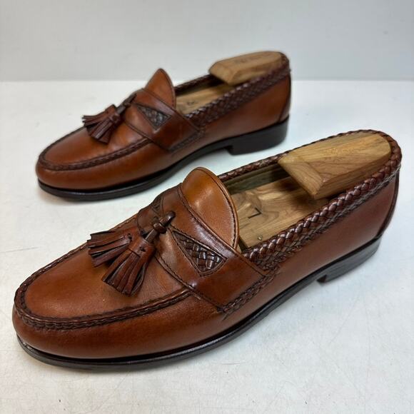 VERY GOOD Rancourt & Co. x FootJoy Tassel Loafer Handsewn Brown Made in USA 8 D main image 6